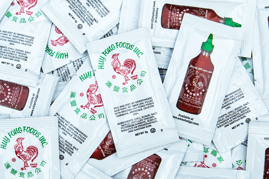 FINALLY! Introducing the First and ONLY Huy Fong Sriracha Packets!