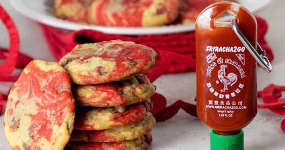 Valentine's Day Sriracha Chocolate Chip Cookies