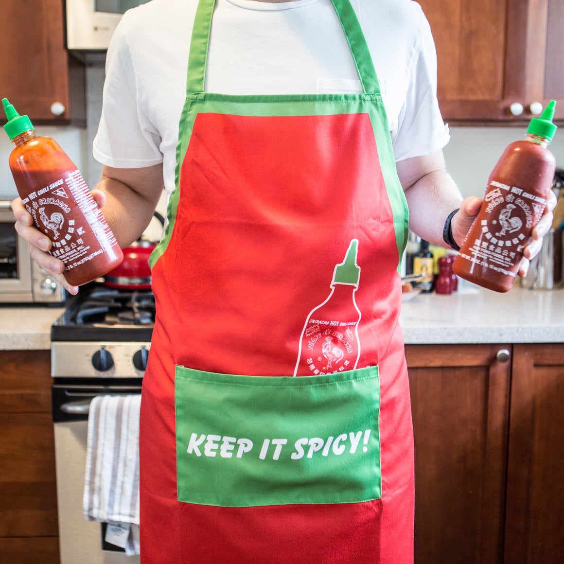 Sriracha Hot Sauce Bib Apron