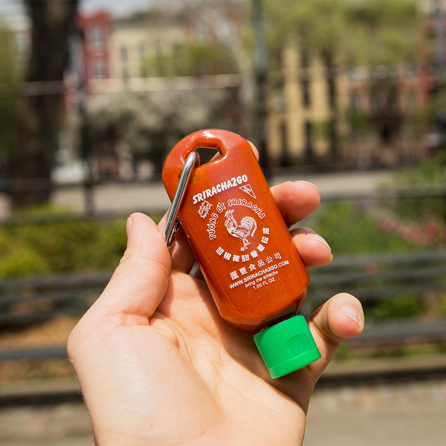 Sriracha Keychain Combo Pack (1.7 Ounce And 1 Ounce, Hot Sauce Not Included)